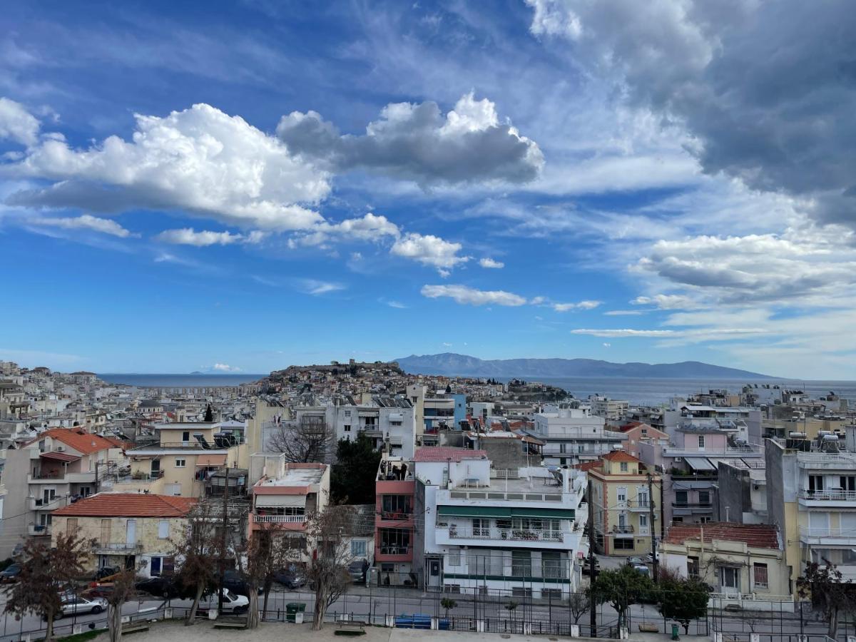 George & Nia Apartment - Central Kavala With Panoramic Terrace View מראה חיצוני תמונה