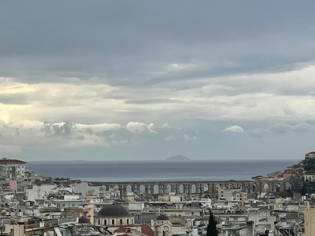 George & Nia Apartment - Central Kavala With Panoramic Terrace View מראה חיצוני תמונה